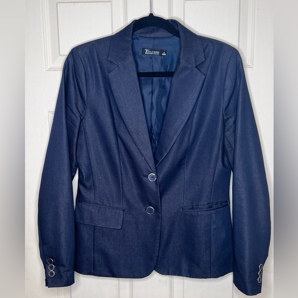 Navy Blue Blazer - New York & Company